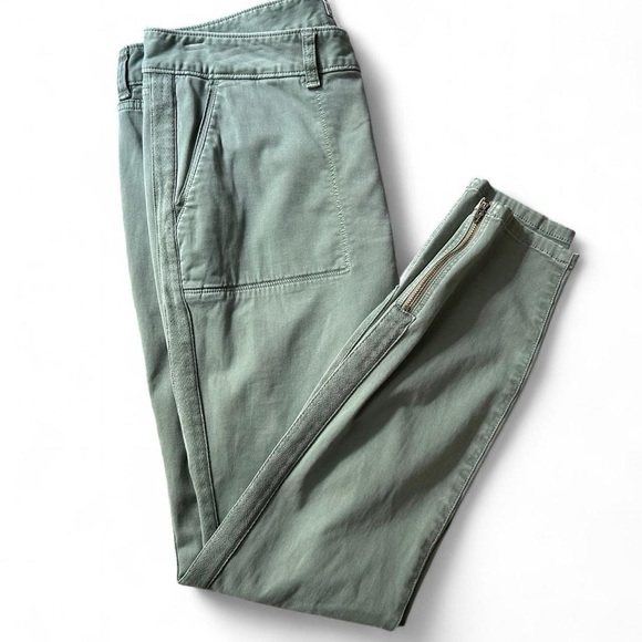Vineyard Vines Sage Green Ankle Pants Women’s Sz 12 Ankle Zipper Preppy Coastal - Picture 5 of 8